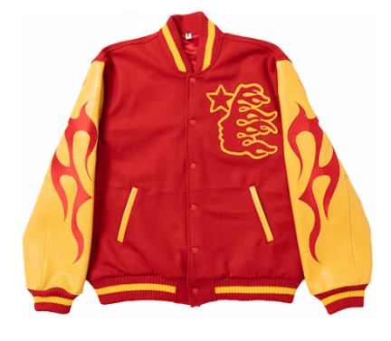 Hellstar Records Werewolf Letterman Jacket Red/Yellow