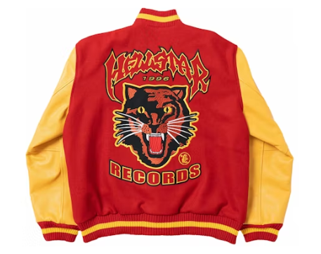 Hellstar Records Werewolf Letterman Jacket Red/Yellow