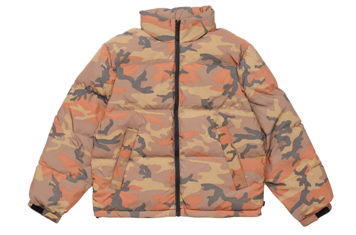 Supreme Reflective Camo Down Jacket Orange Camo