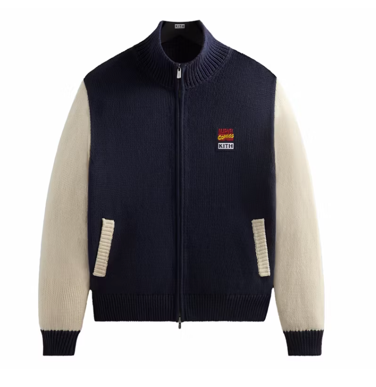 Kith x Marvel Comics Wyona Full Zip Sweater Nocturnal