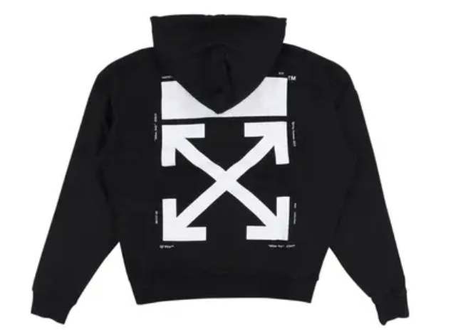 OFF-WHITE Kiss Over Printed Hoodie Black