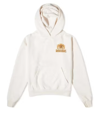 Rhude Cresta Cigar Hoodie Vintage White