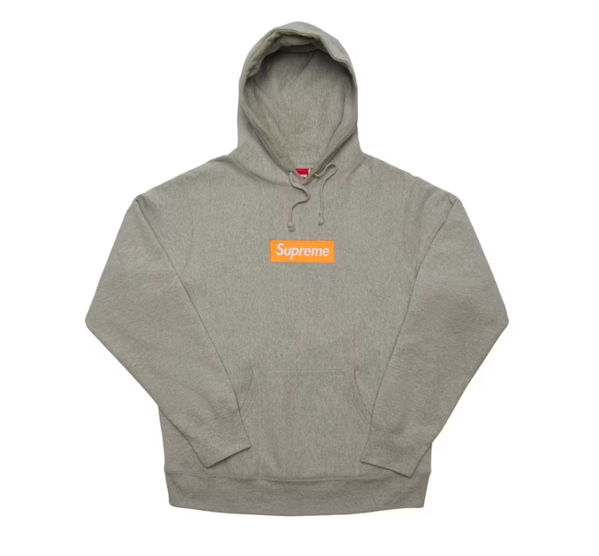 Supreme Box Logo Hooded Sweatshirt (FW17) Heather Grey