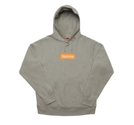 Supreme Box Logo Hooded Sweatshirt (FW17) Heather Grey