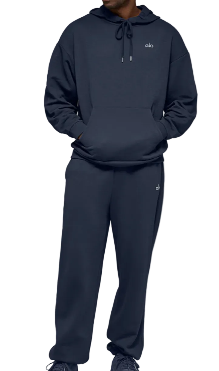 Alo Accolade Hoodie & Sweatpant Set Navy