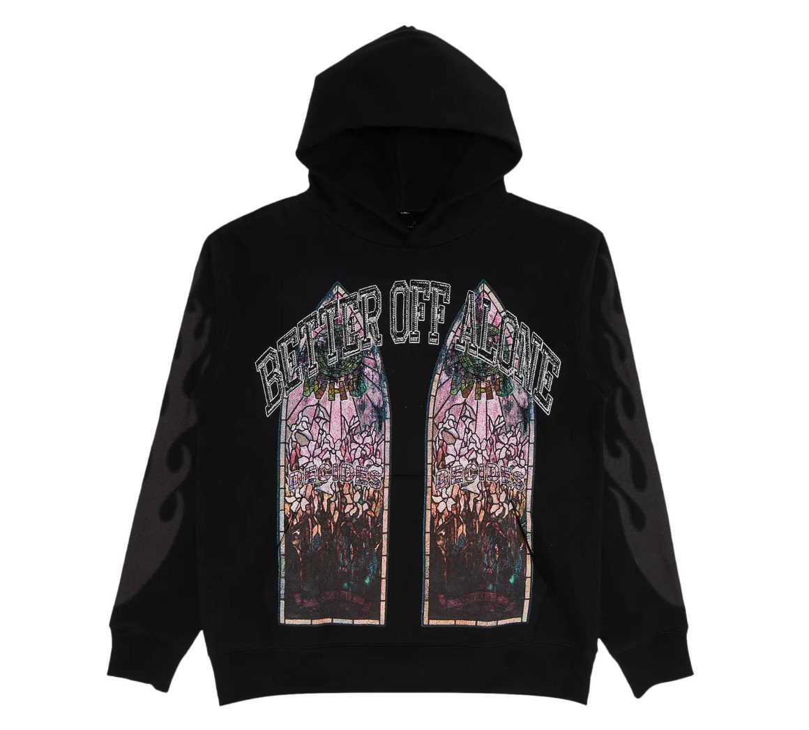 Who Decides War x A Boogie Wit Da Hoodie Better Off Alone Hoodie Black