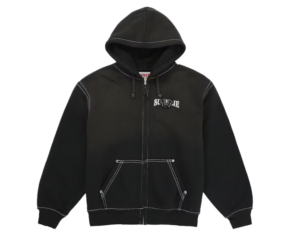 Supreme True Religion Zip Up Hooded Sweatshirt (FW25) Black