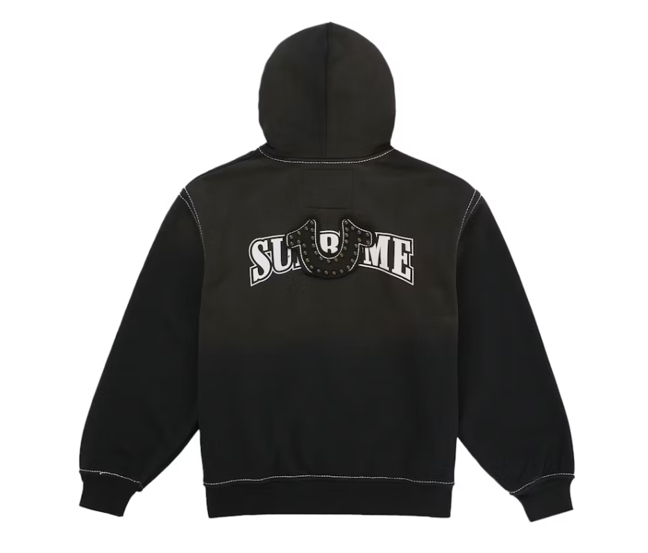 Supreme True Religion Zip Up Hooded Sweatshirt (FW25) Black