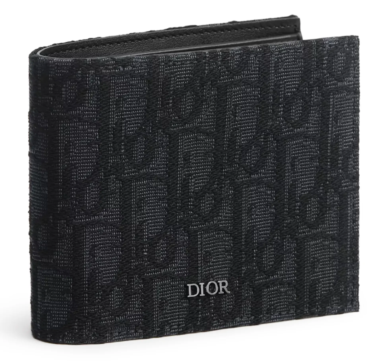 Dior Bifold Oblique Jacquard Black