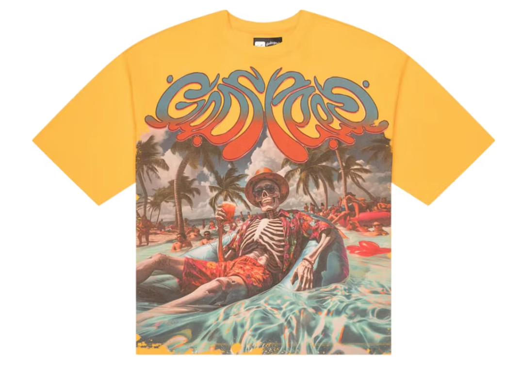 Godspeed Pool Party T-shirt Yellow Wash
