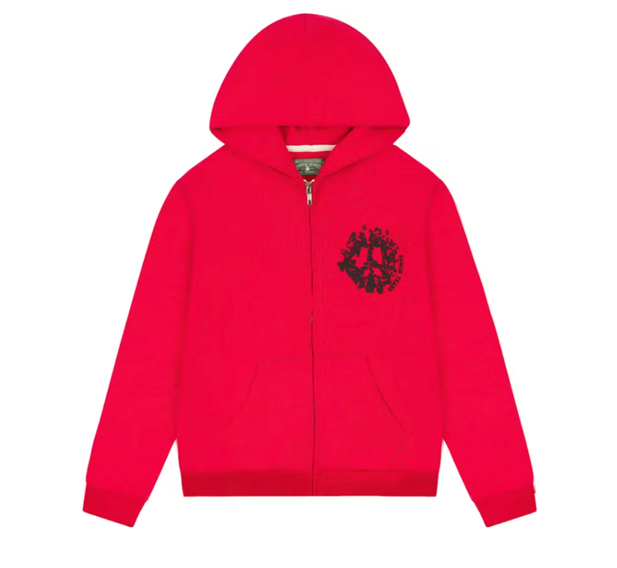 Denim Tears Denim University Zip Hoodie & Sweatpants Red