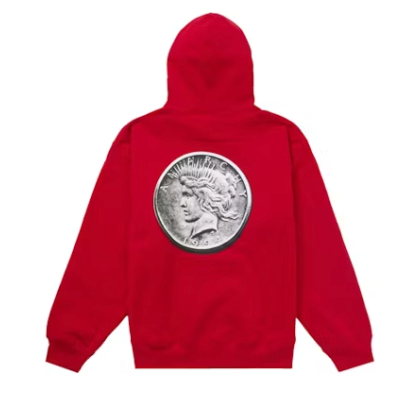 Supreme Anarchy Hooded Sweatshirt Red