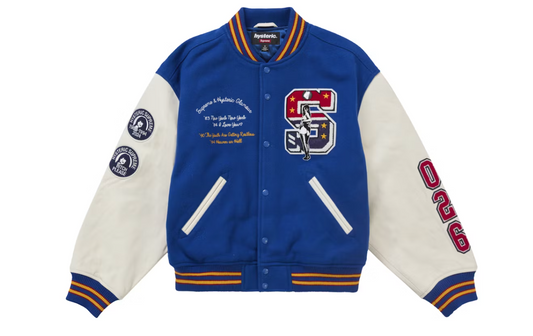 Supreme Hysteric Glamour Varsity Jacket Blue