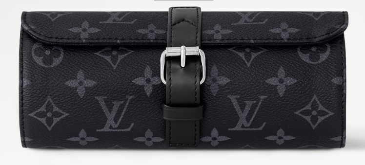 Louis Vuitton 3 Watch Case Monogram Eclipse