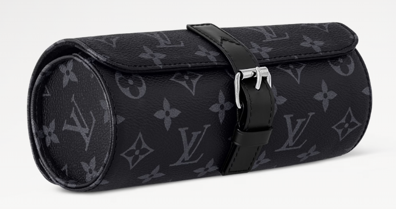 Louis Vuitton 3 Watch Case Monogram Eclipse