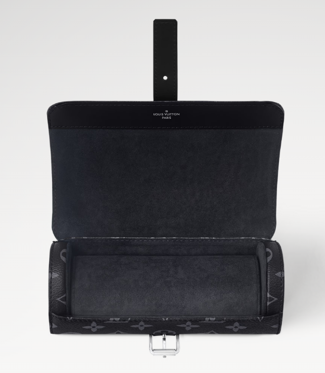 Louis Vuitton 3 Watch Case Monogram Eclipse