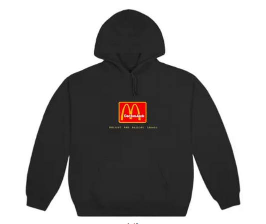 Cactus Jack by Travis Scott x McDonald's Billions Served Hoodie Black