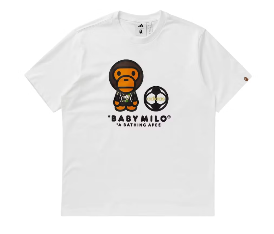 adidas x BAPE SSL Milo Tee White