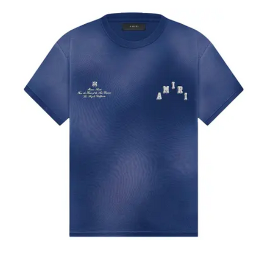 Amiri Vintage Collegiate Tee Blue