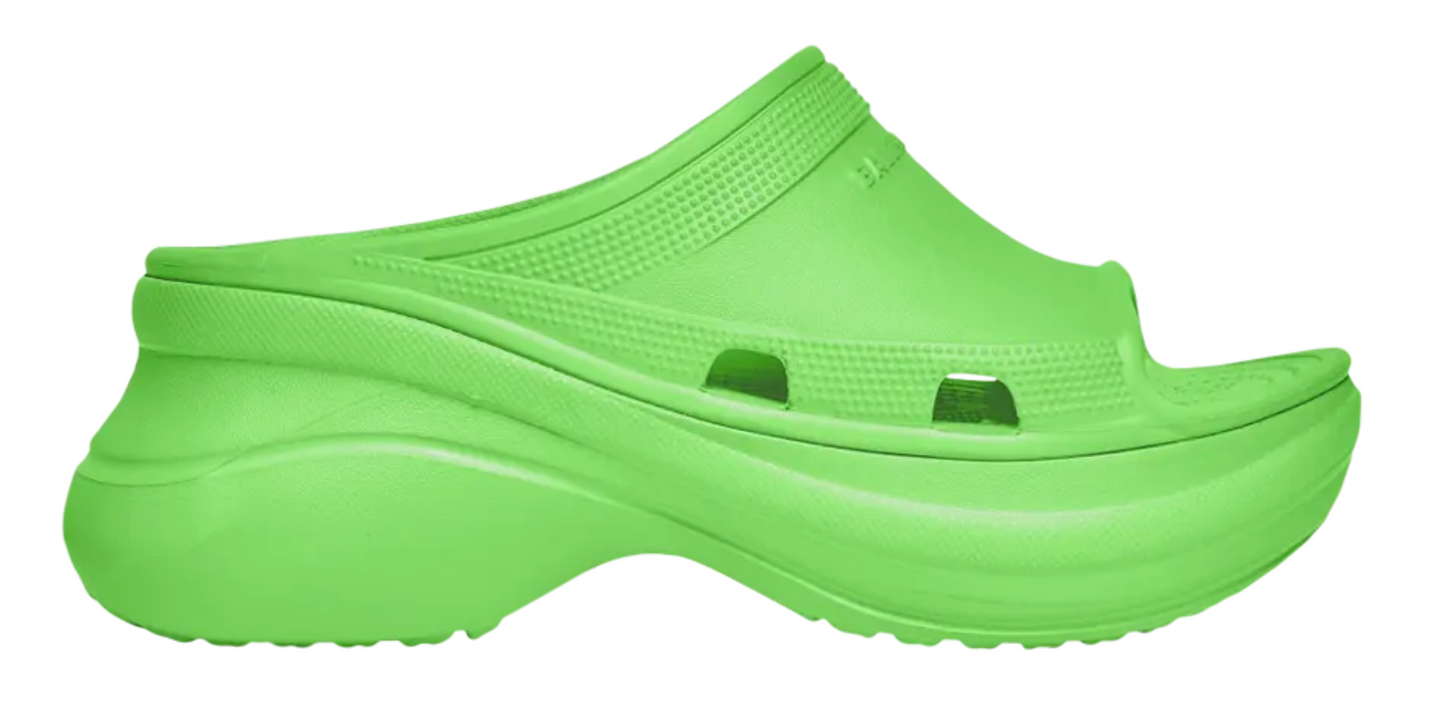 Crocs x Balenciaga Pool Slide Sandal Neon Green