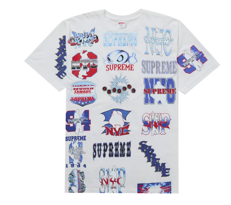 Supreme Flash Tee White
