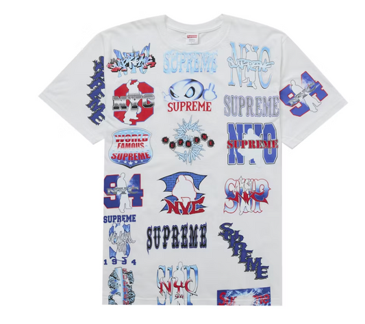 Supreme Flash Tee White