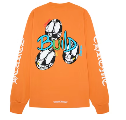 Chrome Hearts Matty Boy Link & Build L/S T-shirt Orange