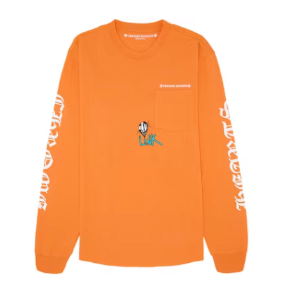 Chrome Hearts Matty Boy Link & Build L/S T-shirt Orange