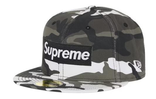 Supreme Shop Box Logo New Era 59Fifty Fitted Hat Snow Camo
