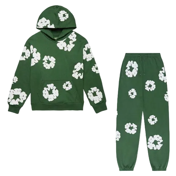 Denim Tears The Cotton Wreath Sweatsuit Green
