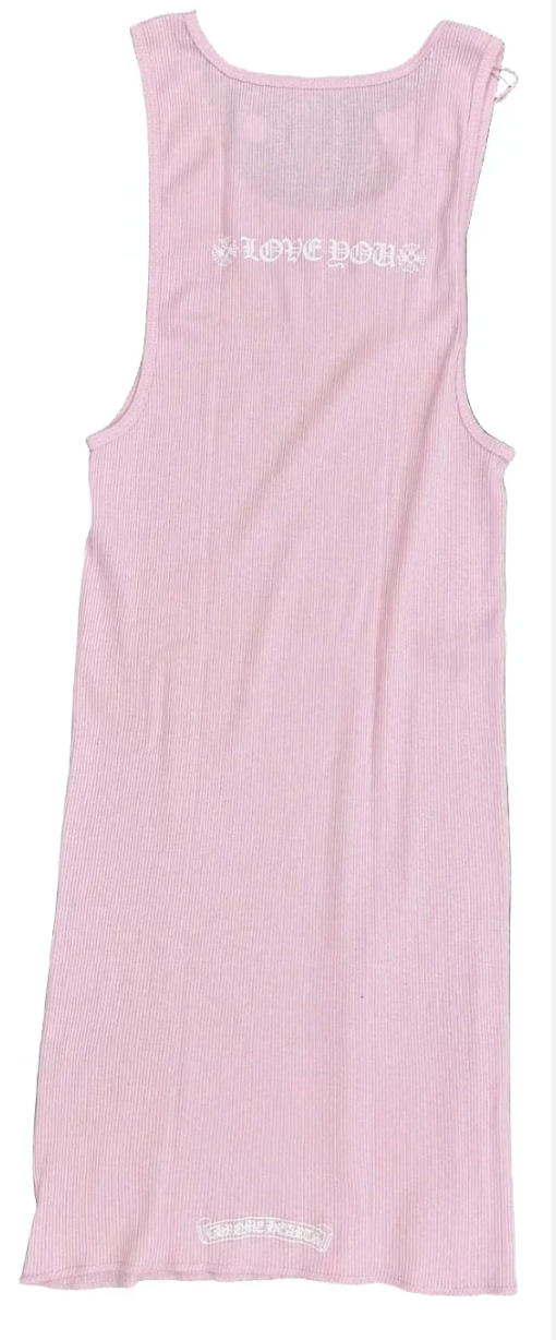 Chrome Hearts Love You Tank Pink