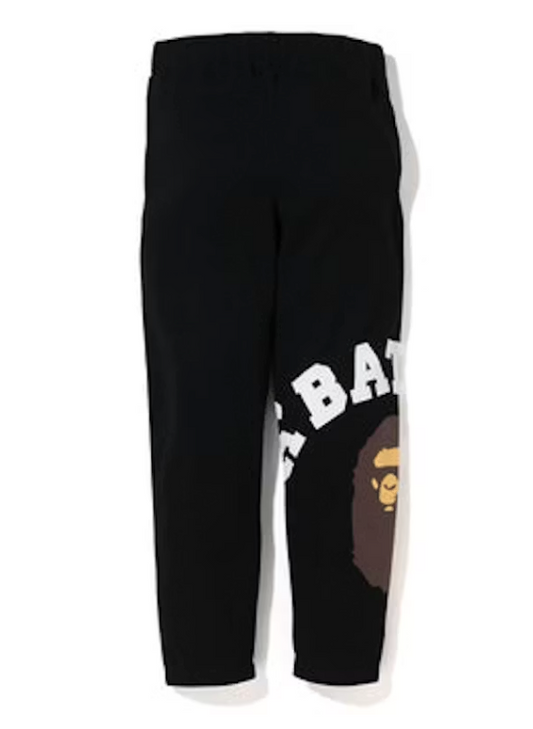 BAPE Giant College Sweatpants Black