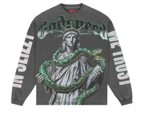 Godspeed Top 5 Slizzy L/S Boom T-shirt Grey