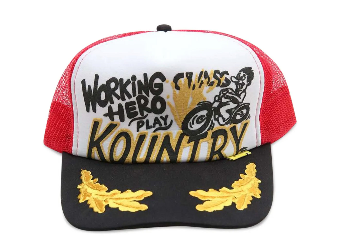 Kapital Kountry Racer Trucker Cap White/Red