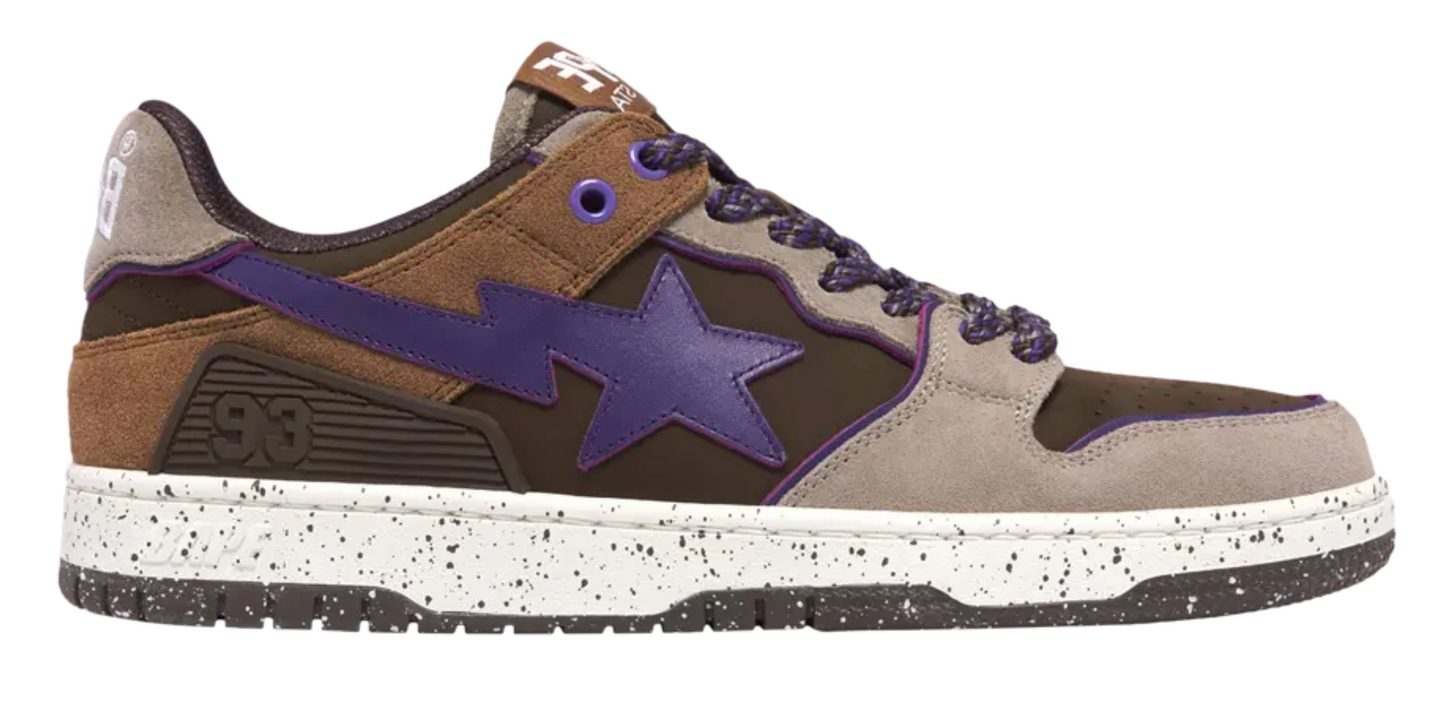 BAPE Sk8 Sta #7 M2 Outdoor Pack Brown Purple