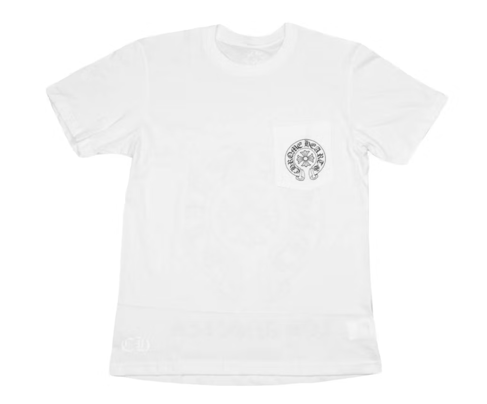 Chrome Hearts Horse Shoe Logo Pocket T-Shirt White