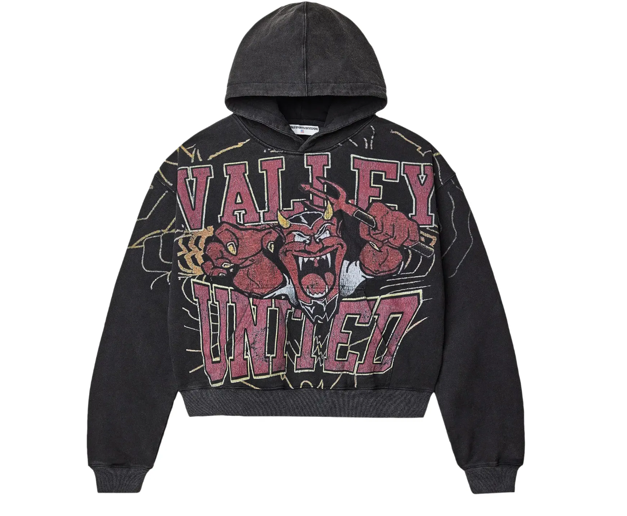 Vale Forever Valley Mascot Pullover Hoodie Black/Red