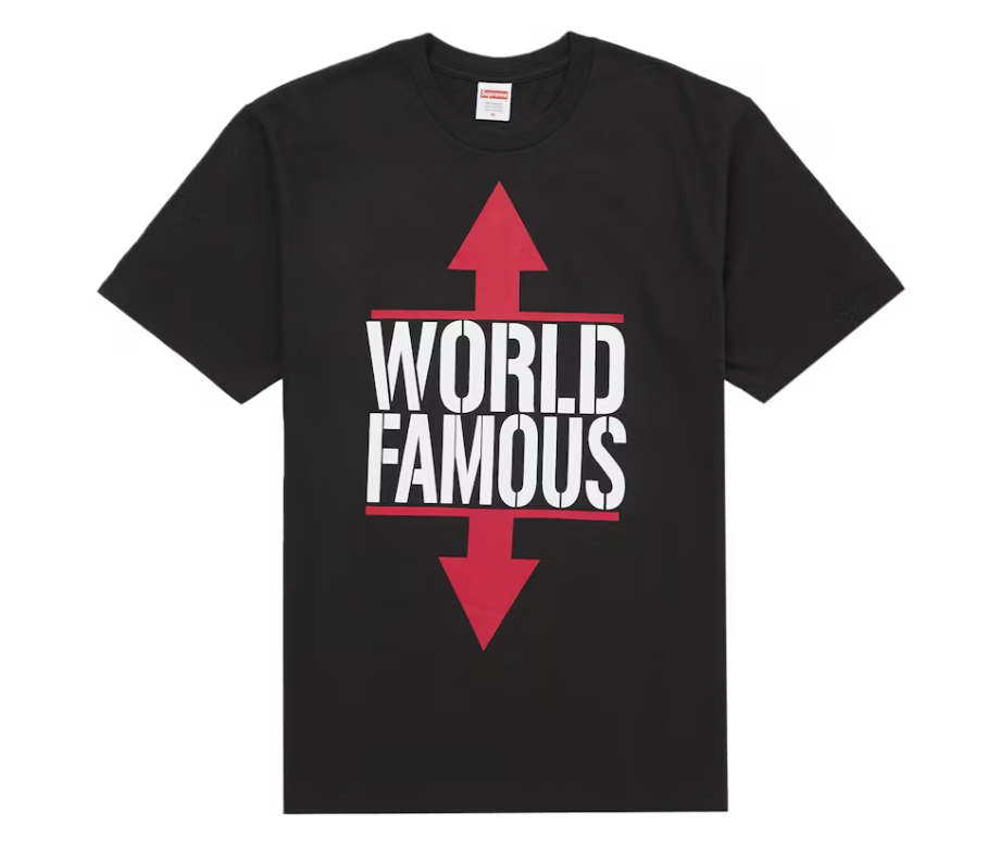 Supreme World Famous Tee Black