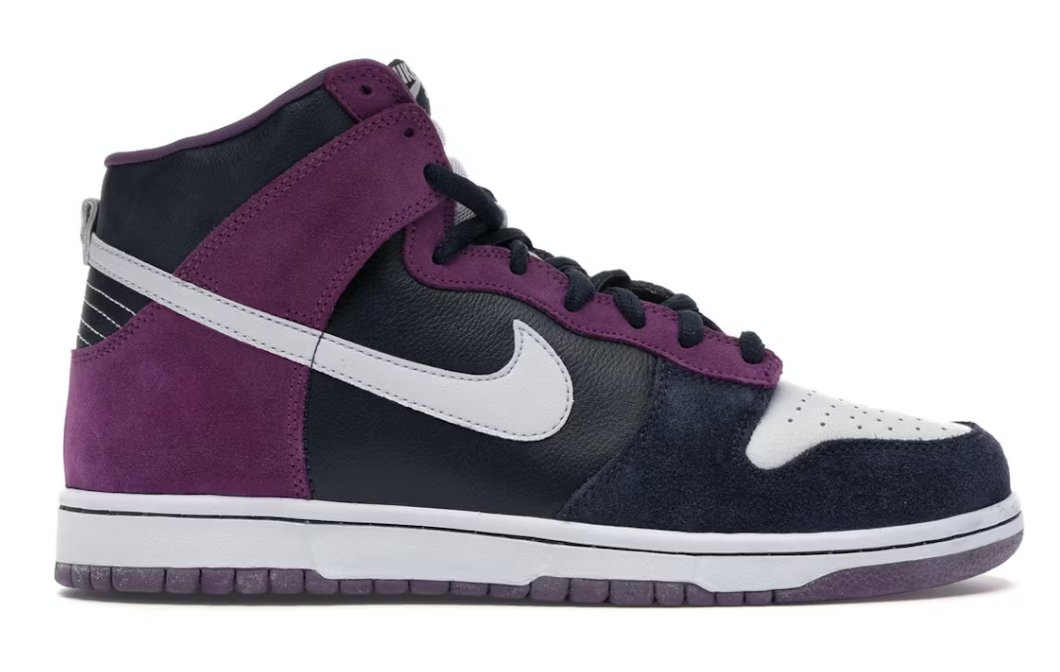 Nike SB Dunk High Dark Obsidian Metallic Platinum