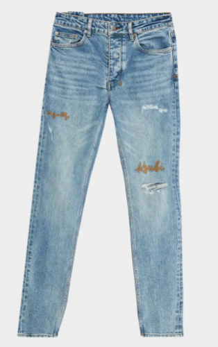 Ksubi Chitch Public Blue Repair Skribed Jeans