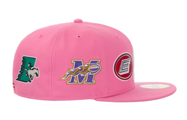 Supreme Mascots S Logo New Era 59Fifty Fitted Cap Pink