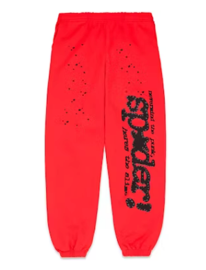 Sp5der P*NK V2 Sweatpant Red