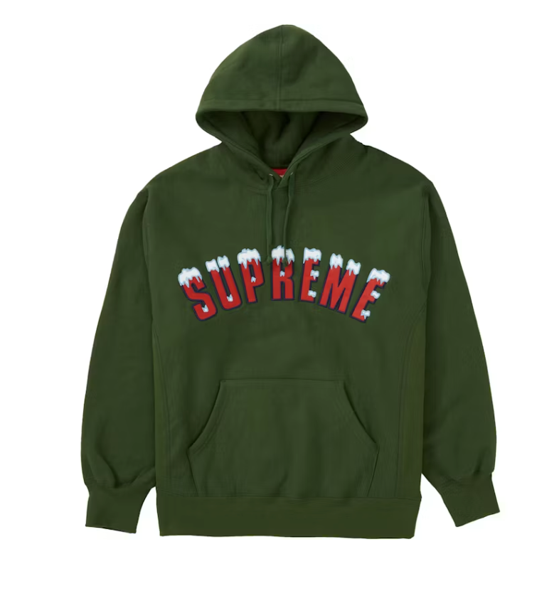 Supreme Icy Arc Hooded Sweatshirt Green