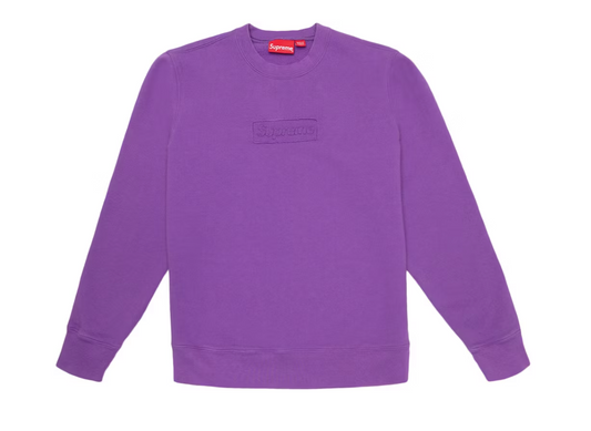 Supreme Cutout Logo Crewneck Violet