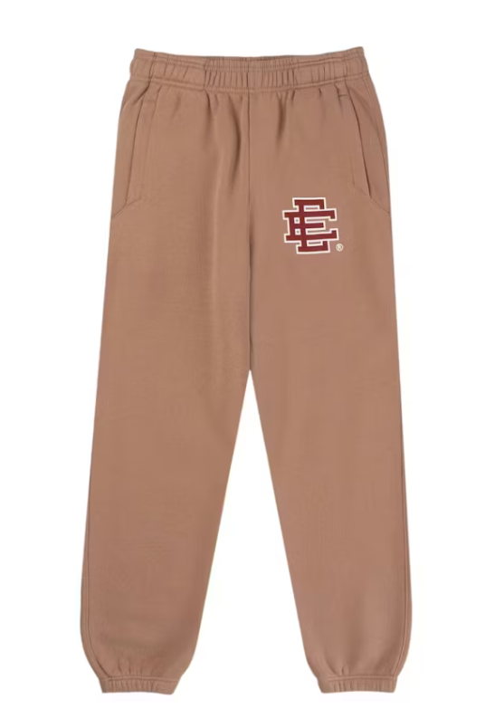Eric Emanuel EE Basic/Core Hoodie & Sweatpants Set Light Brown/Brick Red