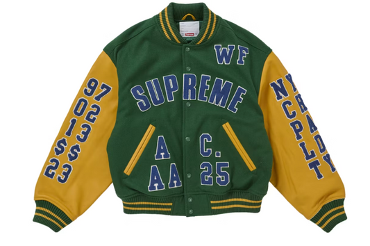 Supreme Praises Varsity Jacket Green