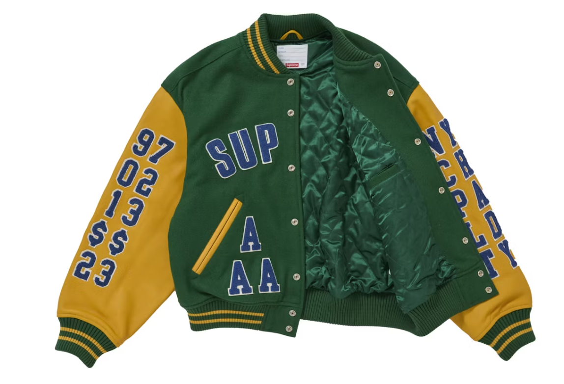 Supreme Praises Varsity Jacket Green