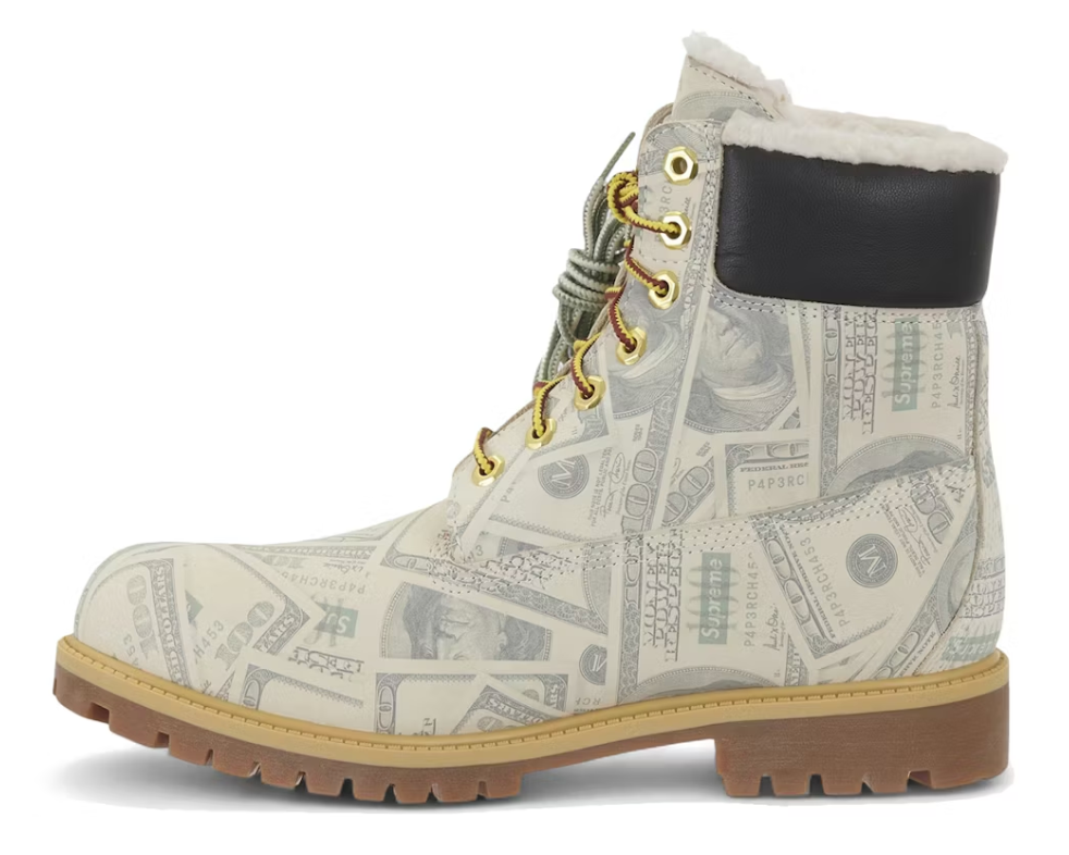Timberland 6" Premium Waterproof Boot Supreme x MM6 Maison Margiela $100 Bills