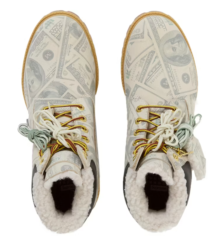 Timberland 6" Premium Waterproof Boot Supreme x MM6 Maison Margiela $100 Bills