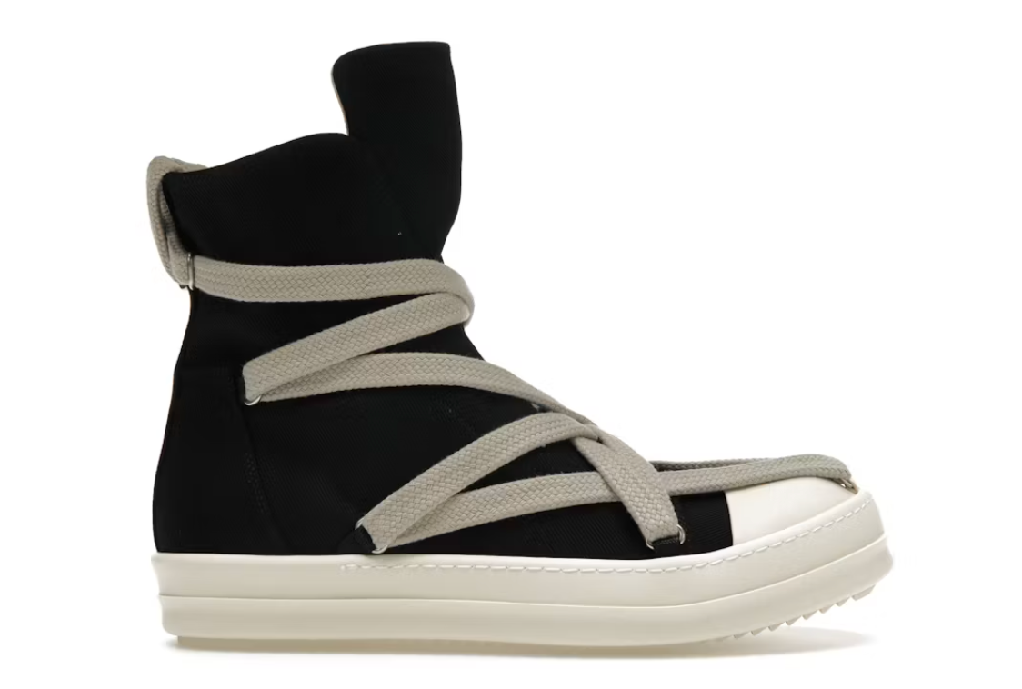 Rick Owens DRKSHDW Hexa High Black Pearl Milk Fat Lace
